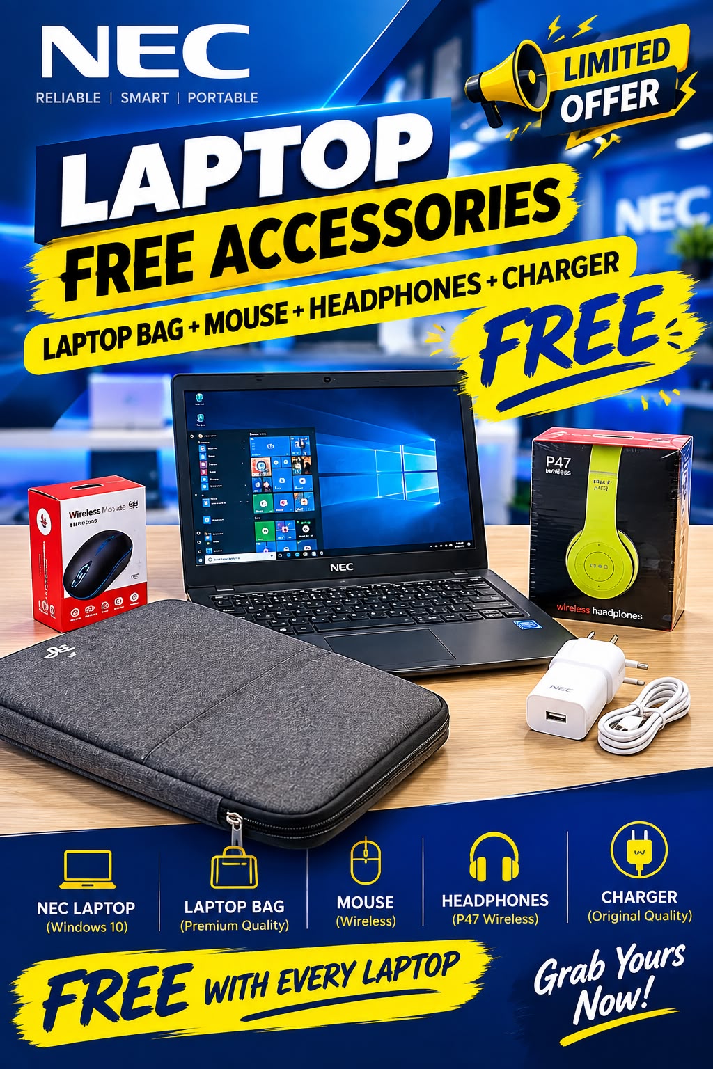 💻 𝐍𝐄𝐂 𝐕𝐞𝐫𝐬𝐚𝐏𝐫𝐨 𝟐-𝐢𝐧-𝟏 𝐋𝐚𝐩𝐭𝐨𝐩 | 𝟒𝐆𝐁 𝐑𝐀𝐌 • 𝟏28 𝐒𝐭𝐨𝐫𝐚𝐠𝐞 | 🎁 𝟒 𝐅𝐑𝐄𝐄 𝐆𝐈𝐅𝐓𝐒 | 𝐁𝐫𝐚𝐧𝐝 𝐍𝐞𝐰 | 🚚 𝐅𝐑𝐄𝐄 𝐔𝐀𝐄 𝐃𝐞𝐥𝐢𝐯𝐞𝐫𝐲 | 349𝐀𝐄𝐃